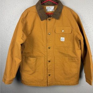 Dutch Bros Barn Chore Jacket Coat Corduroy Collar *Carhartt* Style Men’s Medium